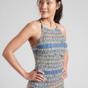 Prismatic High Neck Swim Quickdri Tankini Top